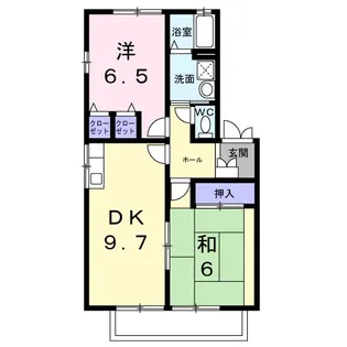 水木コーポIII【1階】の間取り