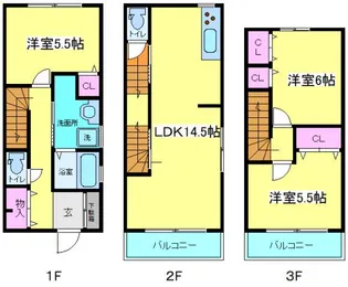 大阪府大阪市住吉区清水丘2【一戸建】の間取り