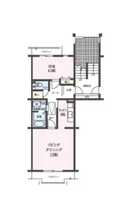 コーポレート南与野【4階】の間取り