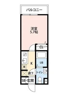 オーパス三郷中央【2階】の間取り