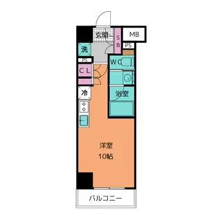 ザ・パークハビオ名古屋松原【2階】の間取り
