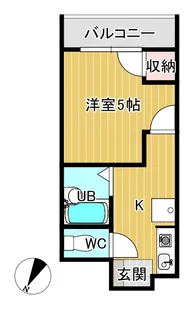 フェリーチェ三城【2階】の間取り