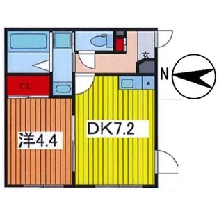 (仮)池袋本町新築RC計画【2階】の間取り