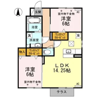 ベルツリー【1階】の間取り