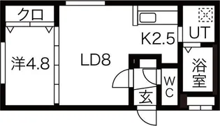 北海道札幌市白石区栄通3【マンション】の間取り
