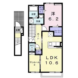 カルミア【2階】の間取り