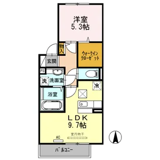 熊本県熊本市東区下江津7【アパート】の間取り
