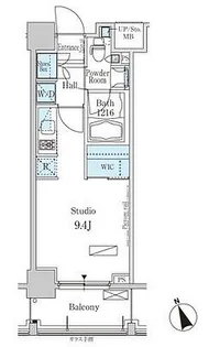 東京都港区芝浦2【マンション】の間取り