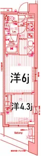 ガーラ・グランディ武蔵小杉【2階】の間取り