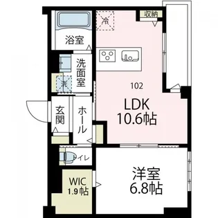 ニューグランデュールII【1階】の間取り