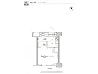 プラウドフラット戸越公園【4階】の間取り