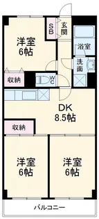 東浦和春栄ビル【4階】の間取り