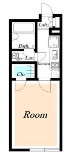 レオパレスヴィクトワール【2階】の間取り