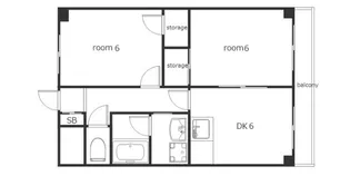 メゾンサンウエスト【2階】の間取り