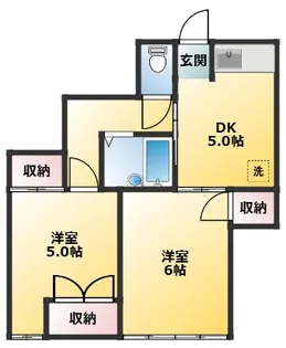 結城ハイツ【1階】の間取り