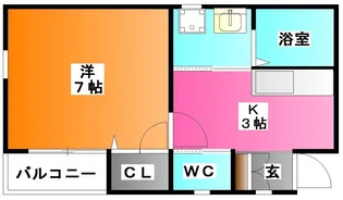 金寿ハイツ参番館【3階】の間取り