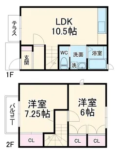 千葉県市川市南大野2【一戸建】の間取り
