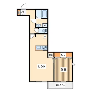 エヌシースクエア【2階】の間取り
