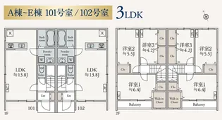 千葉県四街道市吉岡【一戸建】の間取り