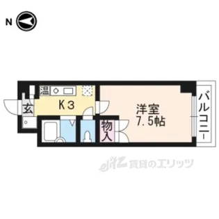 カーサ・ソラッツオ弐番館【6階】の間取り