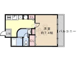 サンハイツ大領【3階】の間取り