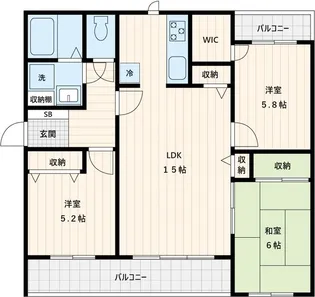 アイランドホームズ【2階】の間取り