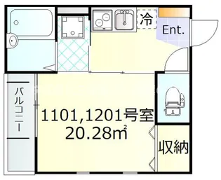 フリージア西小山【1階】の間取り