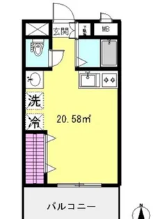 ハイムAOBADAIII【3階】の間取り