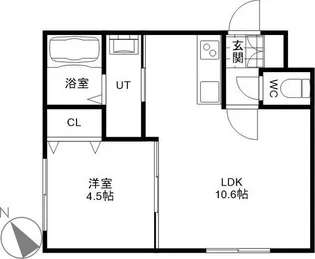 ALBA発寒南【3階】の間取り
