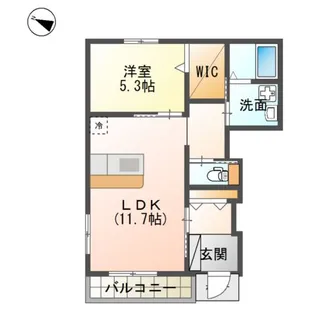 福岡県飯塚市秋松【アパート】の間取り