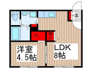 プレシャスピア蕨【1階】の間取り