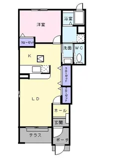 福岡県飯塚市横田【アパート】の間取り
