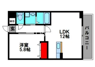 岡山県岡山市南区豊成1【マンション】の間取り
