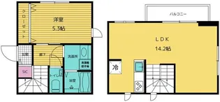 コートヤード表参道【3階】の間取り
