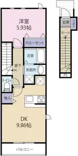メゾフォルテ【2階】の間取り