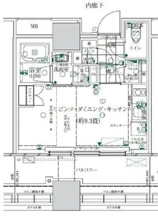 ローレルタワールネ浜松町【3階】の間取り