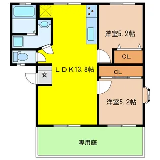 アークビラK【2階】の間取り