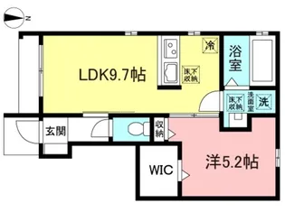 リュクス狛江【1階】の間取り