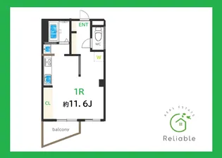 マルヨネマンション【4階】の間取り