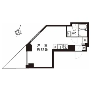 スターレジデンス広尾【4階】の間取り