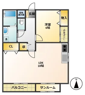 カサルシーダ【1階】の間取り