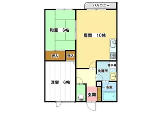 コーポ大和【1階】の間取り