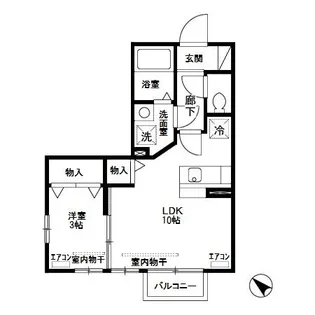リヴィエール【2階】の間取り