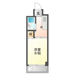 城山ハイツ【4階】の間取り