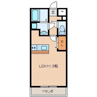 ガーデンテラス岡本【3階】の間取り