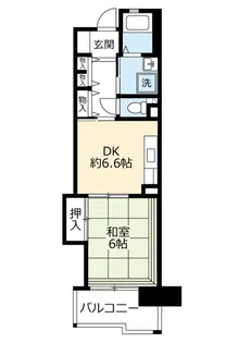 UR酉島リバーサイドヒルなぎさ街【6階】の間取り