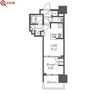 オープンレジデンシア大須FRONT【14階】の間取り