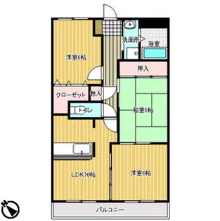 アディー緑ヶ丘【3階】の間取り