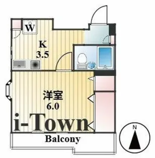 MYフラット宮堀【3階】の間取り