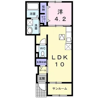 エクセレントII【1階】の間取り